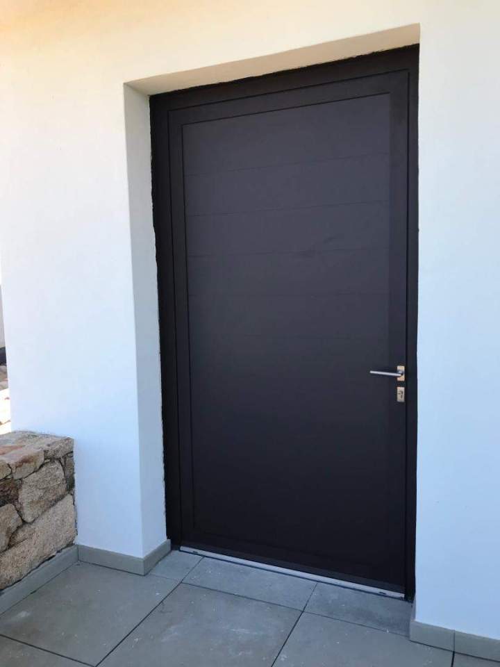 Porte d'entrée extérieure en PVC Porto-Vecchio